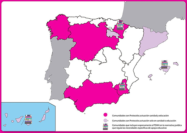 Mapa del TDAH en España